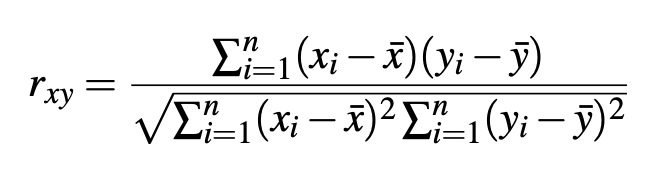 Pearson Correlation Coefficient